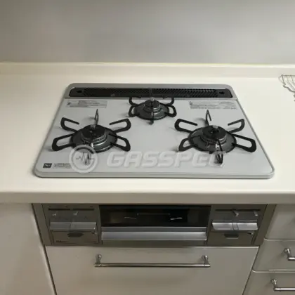 施工後のビルトインガスコンロ（パロマ PD-509WS-60CV）