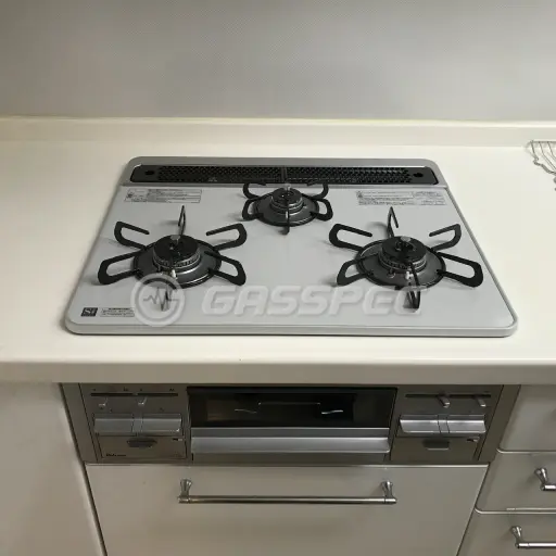 交換後のビルトインガスコンロ（パロマ PD-509WS-60CV）