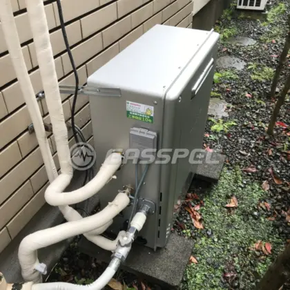 施工後の給湯器（ノーリツ GT-C2462SARX-2 BL）