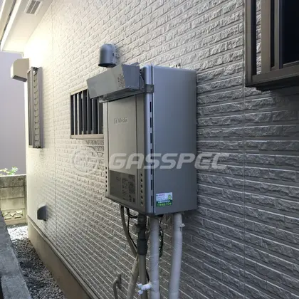 施工後の給湯器（ノーリツ GT-C2062AWX-2 BL）