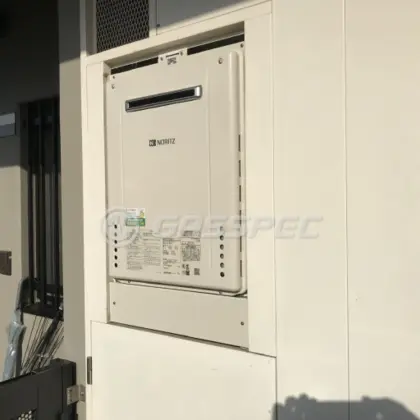 施工後の給湯器（ノーリツ GT-2460SAWX-2 BL）