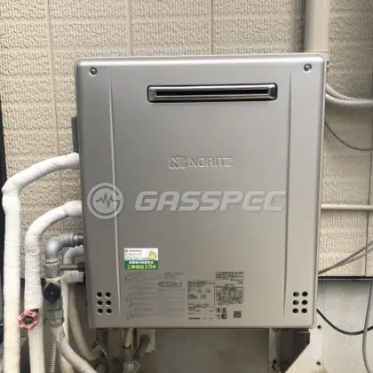 施工後の給湯器（ノーリツ GT-C2462SARX-2 BL）
