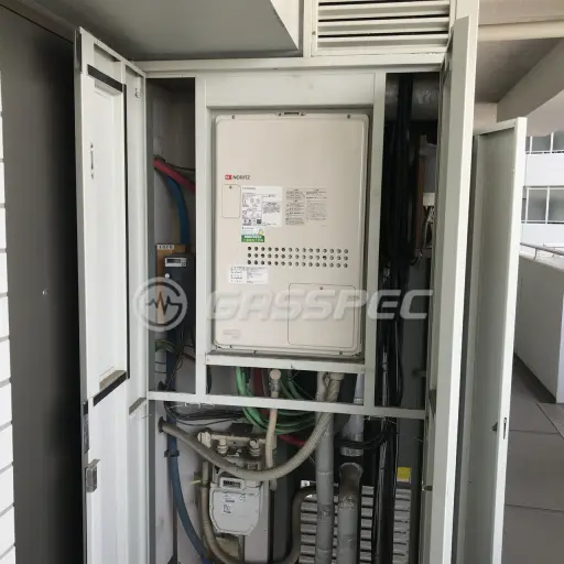 交換後の暖房熱源機（ノーリツ GTH-2444AWX3H-H-1 BL）