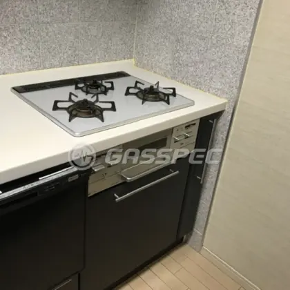 施工前のビルトインガスコンロ（RS38W7K12R）