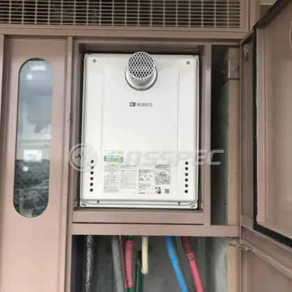 施工後の給湯器（ノーリツ GT-2460SAWX-T-2 BL）