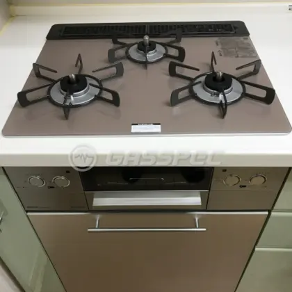 施工後のビルトインガスコンロ（リンナイ RHS31W32L22RSTW）