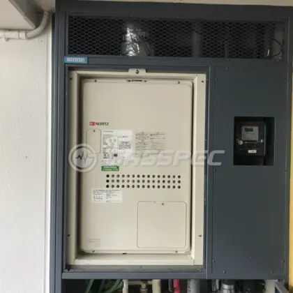 施工後の給湯器（ノーリツ GTH-2444AWX3H-H-1 BL）