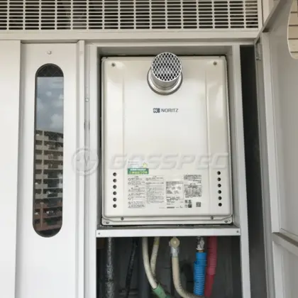 施工後の給湯器（ノーリツ GT-2460SAWX-T-2 BL）