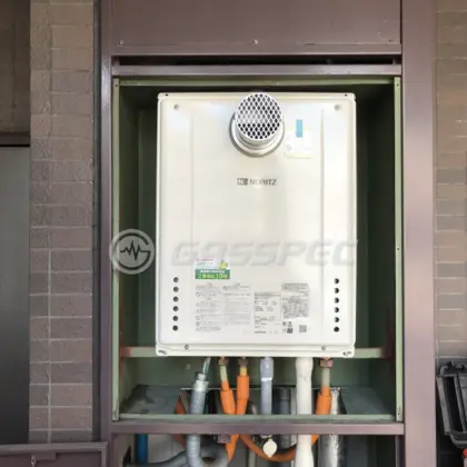 施工後の給湯器（ノーリツ GT-2460SAWX-T-2 BL）