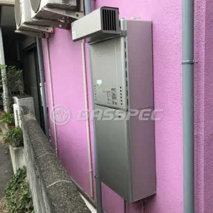 施工後の給湯器（ノーリツ GT-C2462AWX-2 BL）