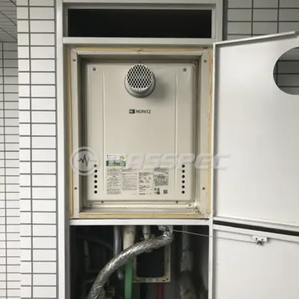 施工後の給湯器（ノーリツ GT-2460SAWX-T-2 BL）