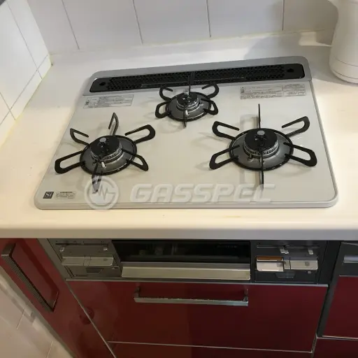 交換後のビルトインガスコンロ（パロマ PD-509WS-60CV）