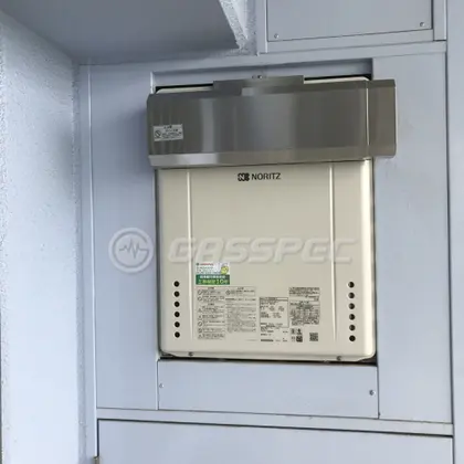 施工後の給湯器（ノーリツ GT-2460SAWX-2 BL）