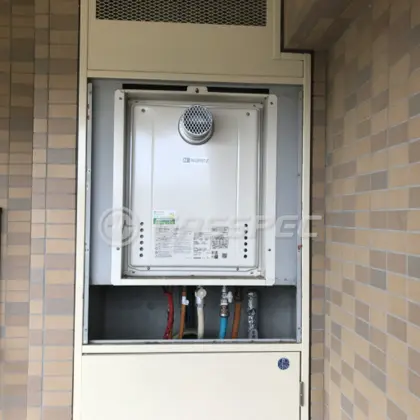 施工後の給湯器（ノーリツ GT-2460SAWX-T-2 BL）