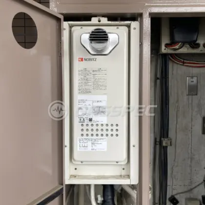 施工後の給湯器（ノーリツ GQ-1628AWX-T-DX BL）