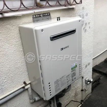 施工後の給湯器（ノーリツ GT-2460SAWX-2 BL）