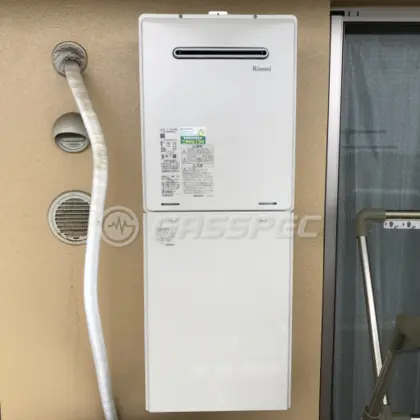 施工後の給湯器（リンナイ RUF-A2405SAW(B)）