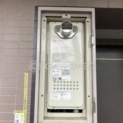 施工後の給湯器（ノーリツ GQ-1628AWX-T-DX BL）