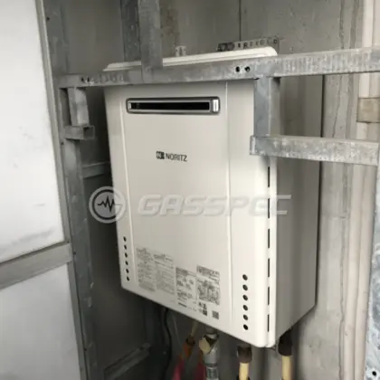 施工後の給湯器（ノーリツ GT-2460SAWX-2 BL）