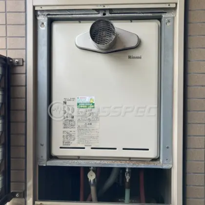 施工後の給湯器（リンナイ RUF-A2405SAT-L(B)）