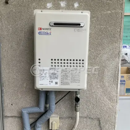 施工後の給湯器（ノーリツ GQ-C1634WS）