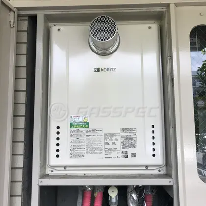 施工後の給湯器（ノーリツ GT-2460SAWX-T-2 BL）
