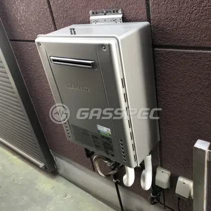 施工後の給湯器（ノーリツ GT-C2462SAWX-2 BL）