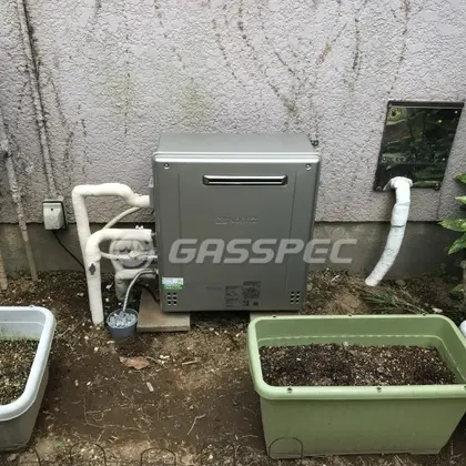 施工後の給湯器（ノーリツ GT-C2462SARX-2 BL）