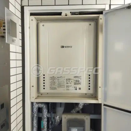 施工後の給湯器（ノーリツ GT-2460SAWX-TB-2 BL）