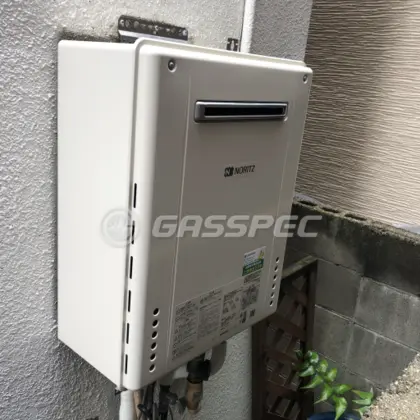 施工後の給湯器（ノーリツ GT-2460SAWX-2 BL）