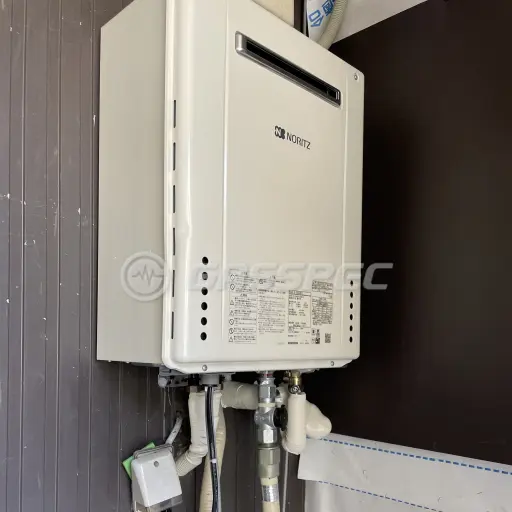交換後の給湯器（ノーリツ GT-2460SAWX-2 BL）