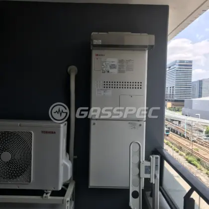 施工後の暖房熱源機（リンナイ RVD-A2400SAU2-3(B)）