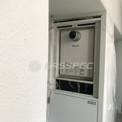 施工後の給湯器（ノーリツ GT-2460SAWX-T-2 BL）