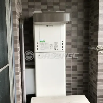 施工後の給湯器（ノーリツ GT-2460SAWX-2 BL）