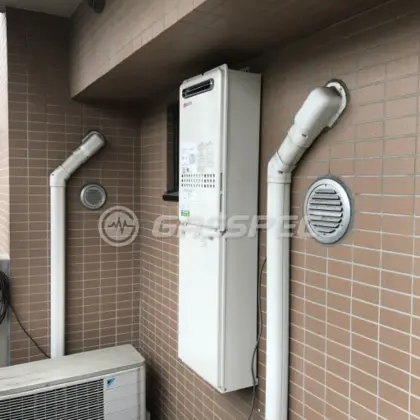 施工後の給湯器（ノーリツ GQ-2027AWX-DX BL）