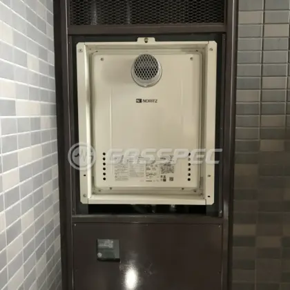 施工後の給湯器（ノーリツ GT-2460SAWX-T-2 BL）