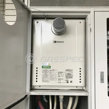 施工後の給湯器（ノーリツ GT-2460SAWX-T-2 BL）