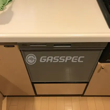 施工後のビルトイン食洗機（リンナイ RSW-C402C-SV）
