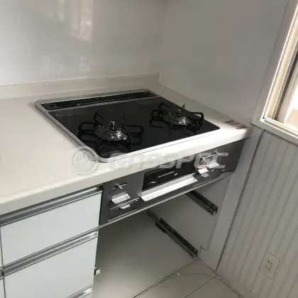施工後のビルトインガスコンロ（パロマ PD-200WS-60CK）