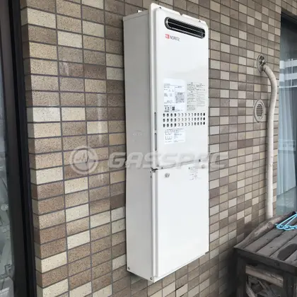 施工後の給湯器（ノーリツ GQ-2427AWX-DX BL）