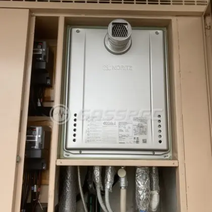 施工後の給湯器（ノーリツ GT-C2462SAWX-T-2 BL）