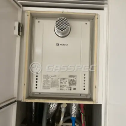 施工後の給湯器（ノーリツ GT-2060SAWX-T-2 BL）