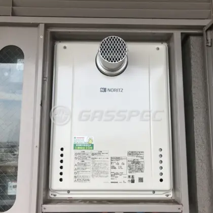 施工後の給湯器（ノーリツ GT-2060SAWX-T-2 BL）