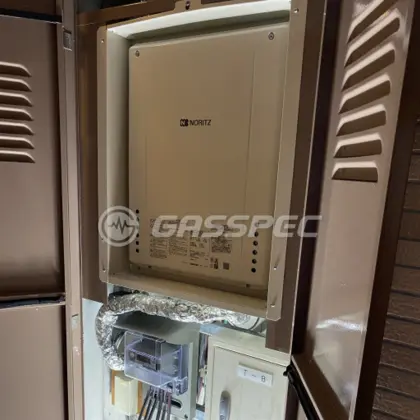 施工後の給湯器（ノーリツ GT-2460AWX-H-2 BL）