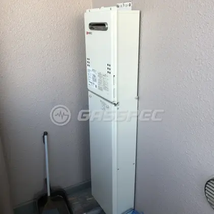 施工後の給湯器（ノーリツ GQ-2039WS-1）