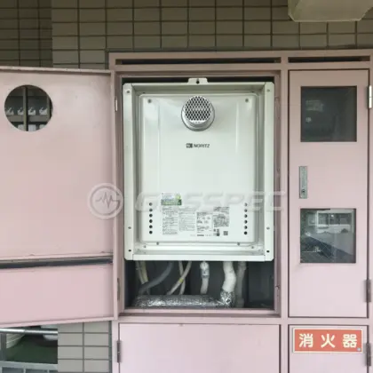 施工後の給湯器（ノーリツ GT-2460SAWX-T-2 BL）