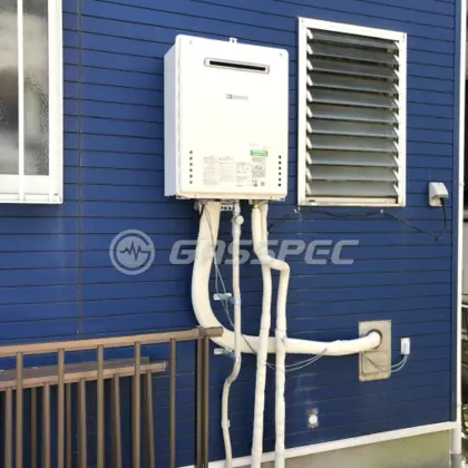 施工後の給湯器（ノーリツ GT-2060SAWX-2 BL）