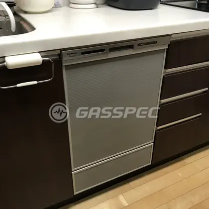 施工後のビルトイン食洗機（パナソニック NP-45MD9S）