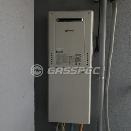 施工後の給湯器（ノーリツ GT-2460SAWX-2 BL）