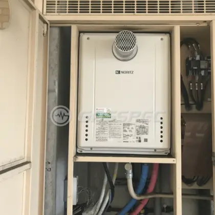 施工後の給湯器（ノーリツ GT-2460SAWX-T-2 BL）